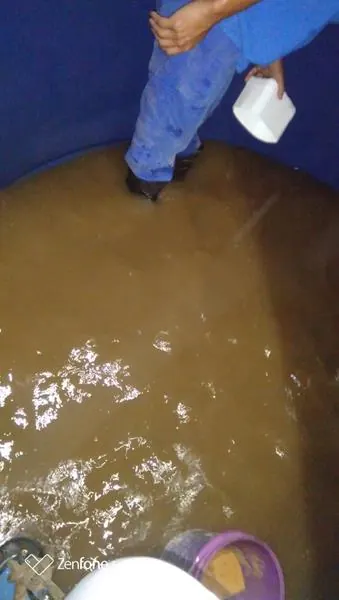 Limpeza e higienização de caixa d'água realizada pela NM